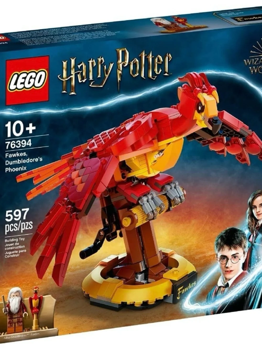 LEGO Harry Potter Fawkes Phoenix Model - Red, Yellow